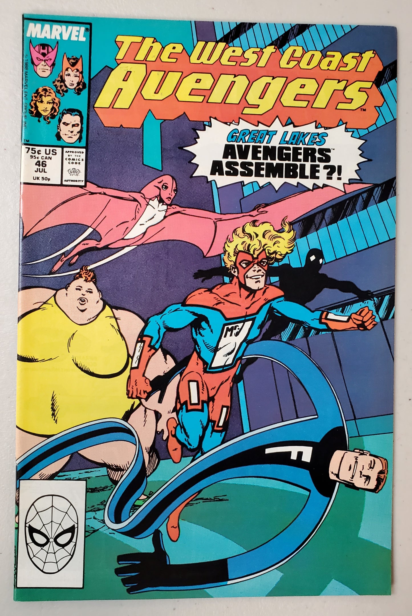 WEST COAST AVENGERS #46 1989 (1ST APP MR IMMORTAL GREAT LAKES AVENGERS MR IMMORTAL) comic books MARVEL COMICS   