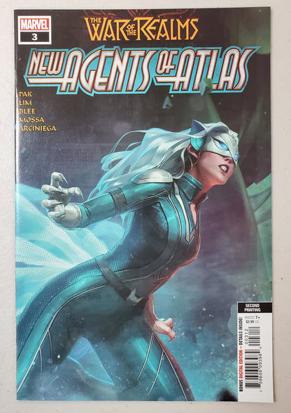 WAR OF REALMS NEW AGENTS OF ATLAS #3 (OF 4) 2ND PRINT GANG HYU VARIANT 2019
