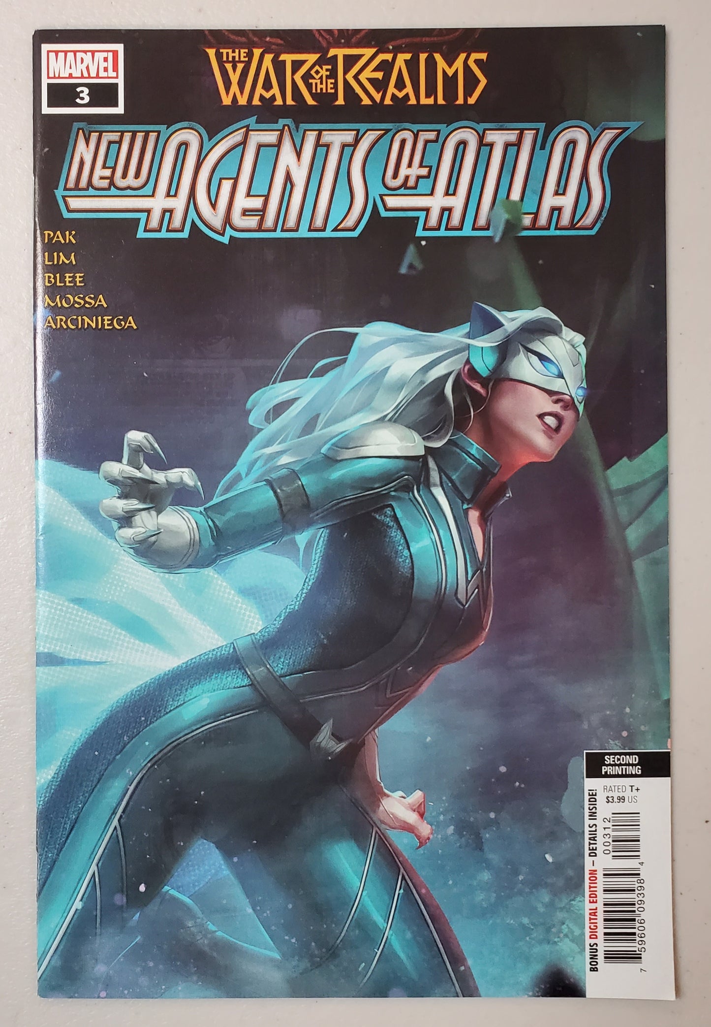 WAR OF REALMS NEW AGENTS OF ATLAS #3 (OF 4) 2ND PRINT GANG HYU VARIANT 2019 comic book MARVEL COMICS   