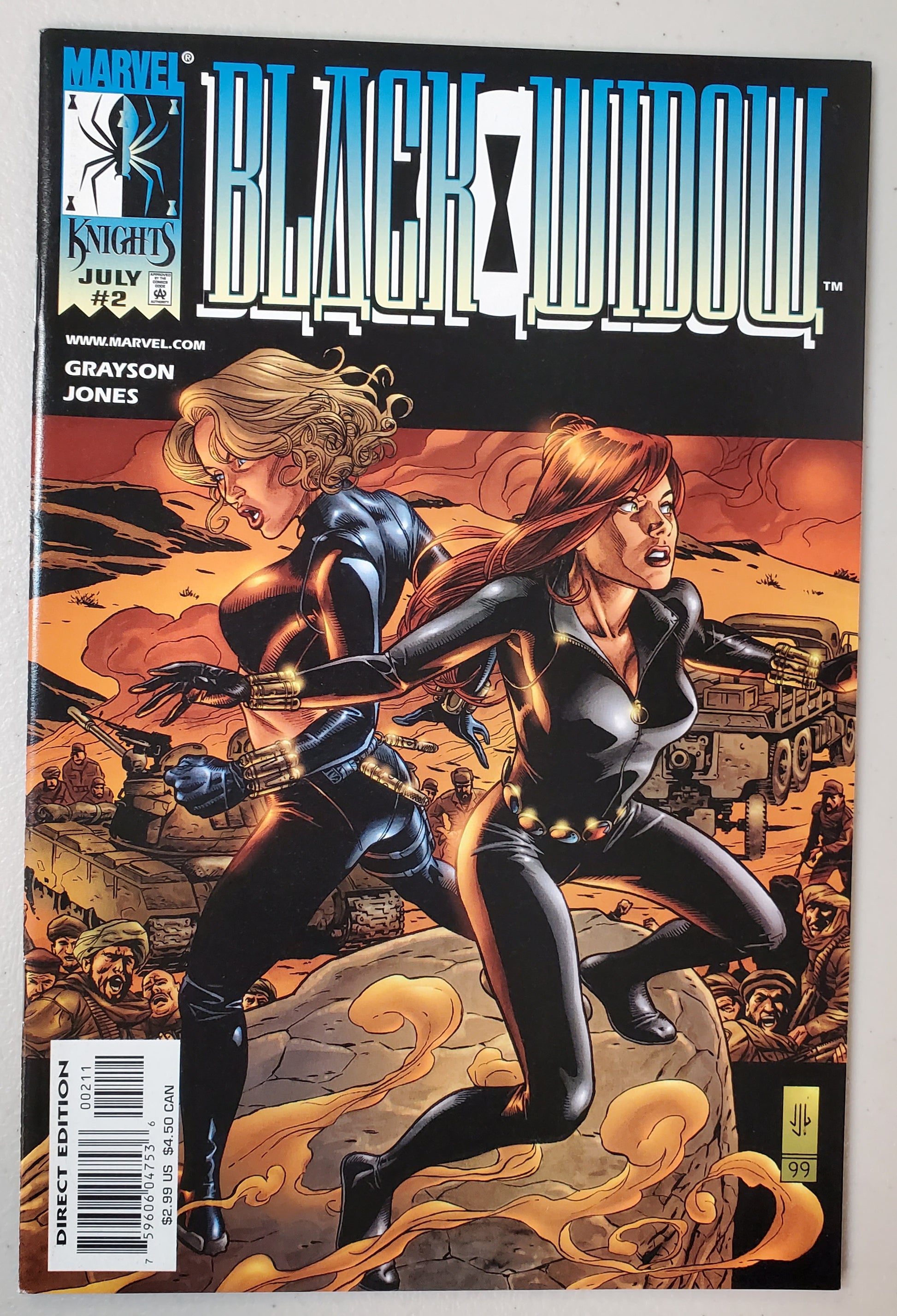 BLACK WIDOW #2 1999 (2ND APP YELENA BELOVA) comic books MARVEL COMICS   