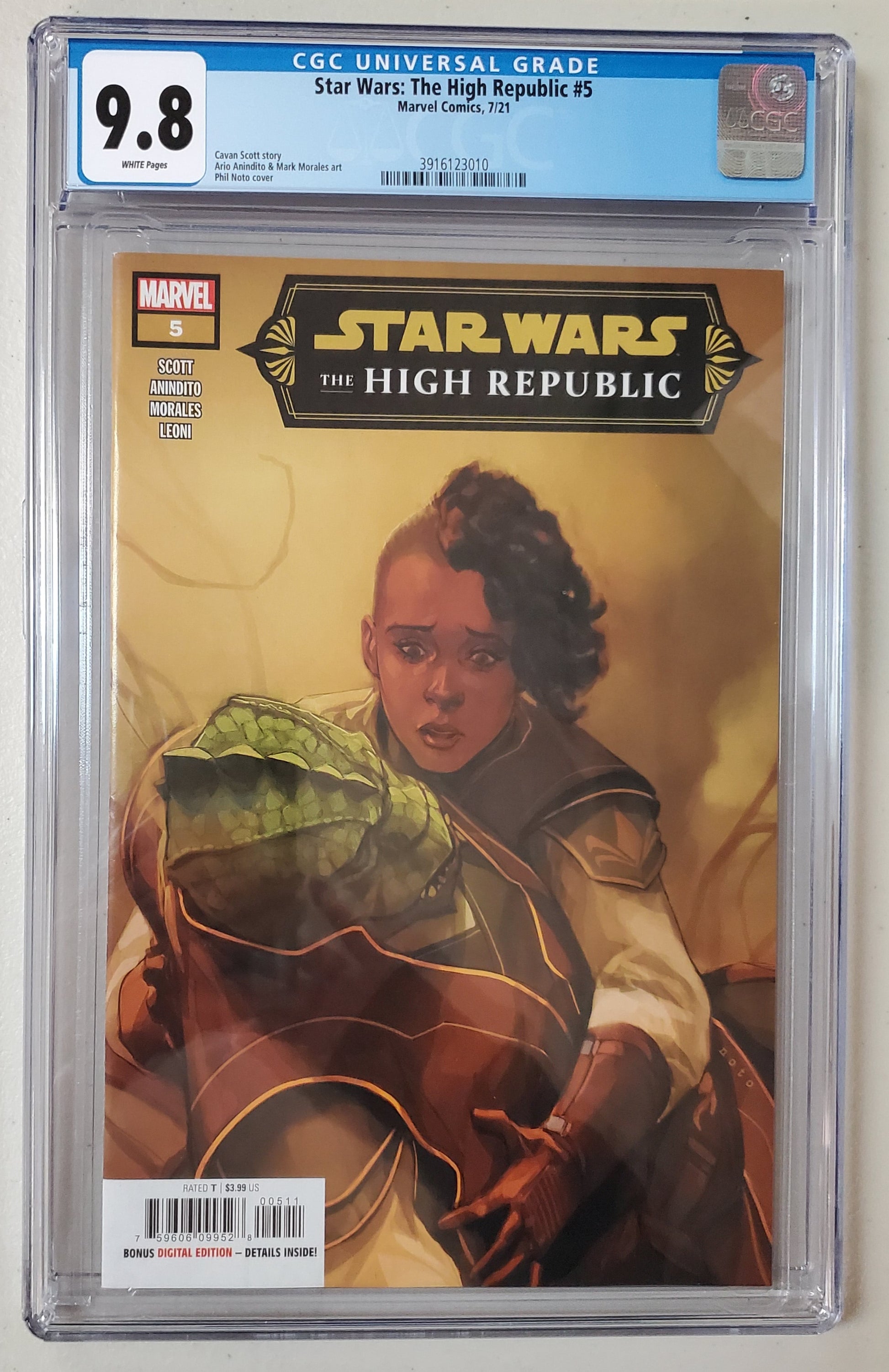 9.8 CGC STAR WARS HIGH REPUBLIC #5 (1ST APP VERNESTRA RWOH) [3916123010] CGC MARVEL COMICS   