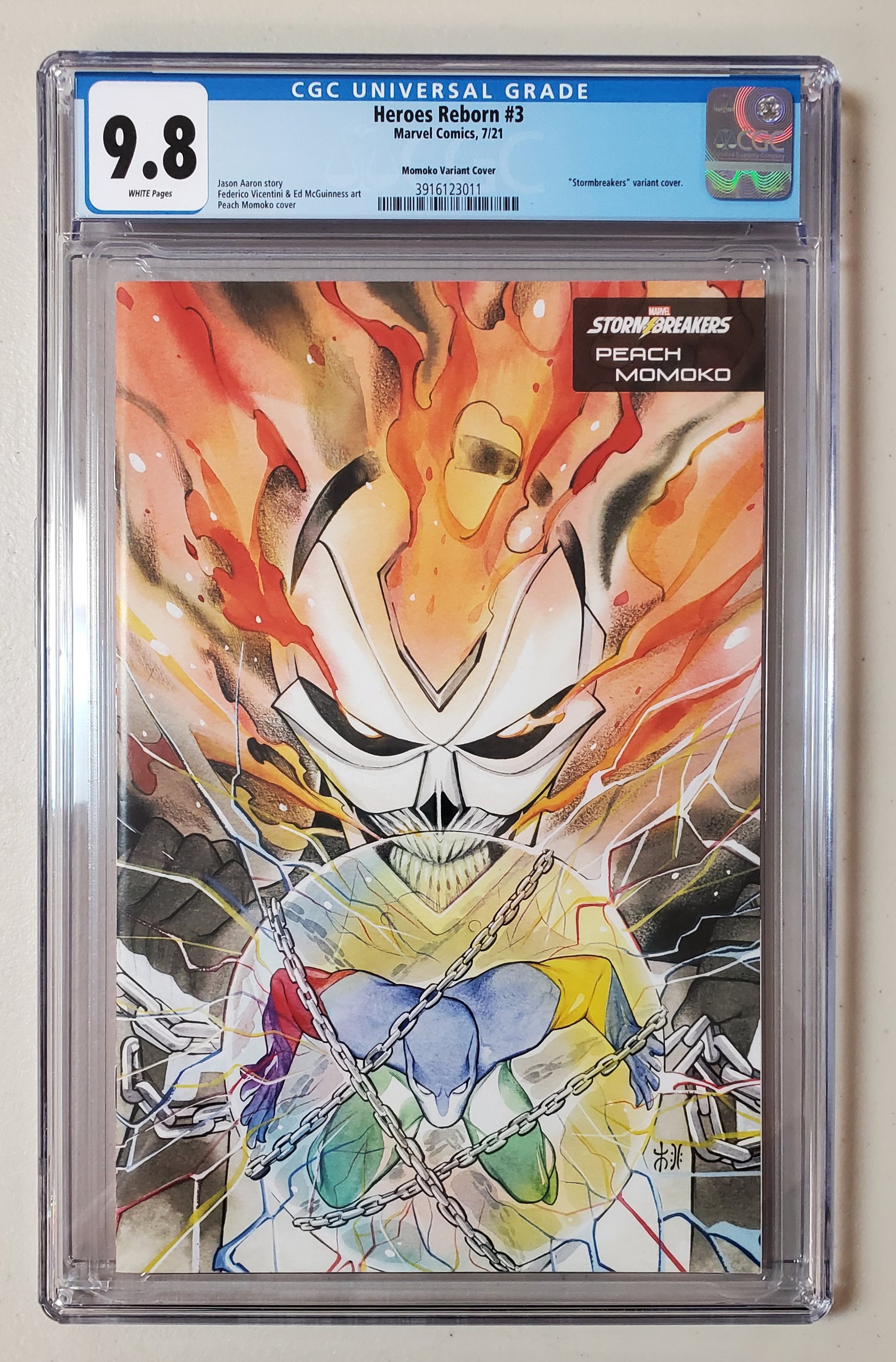 9.8 CGC HEROES REBORN #3 MOMOKO VARIANT [3916123011] CGC CGC   