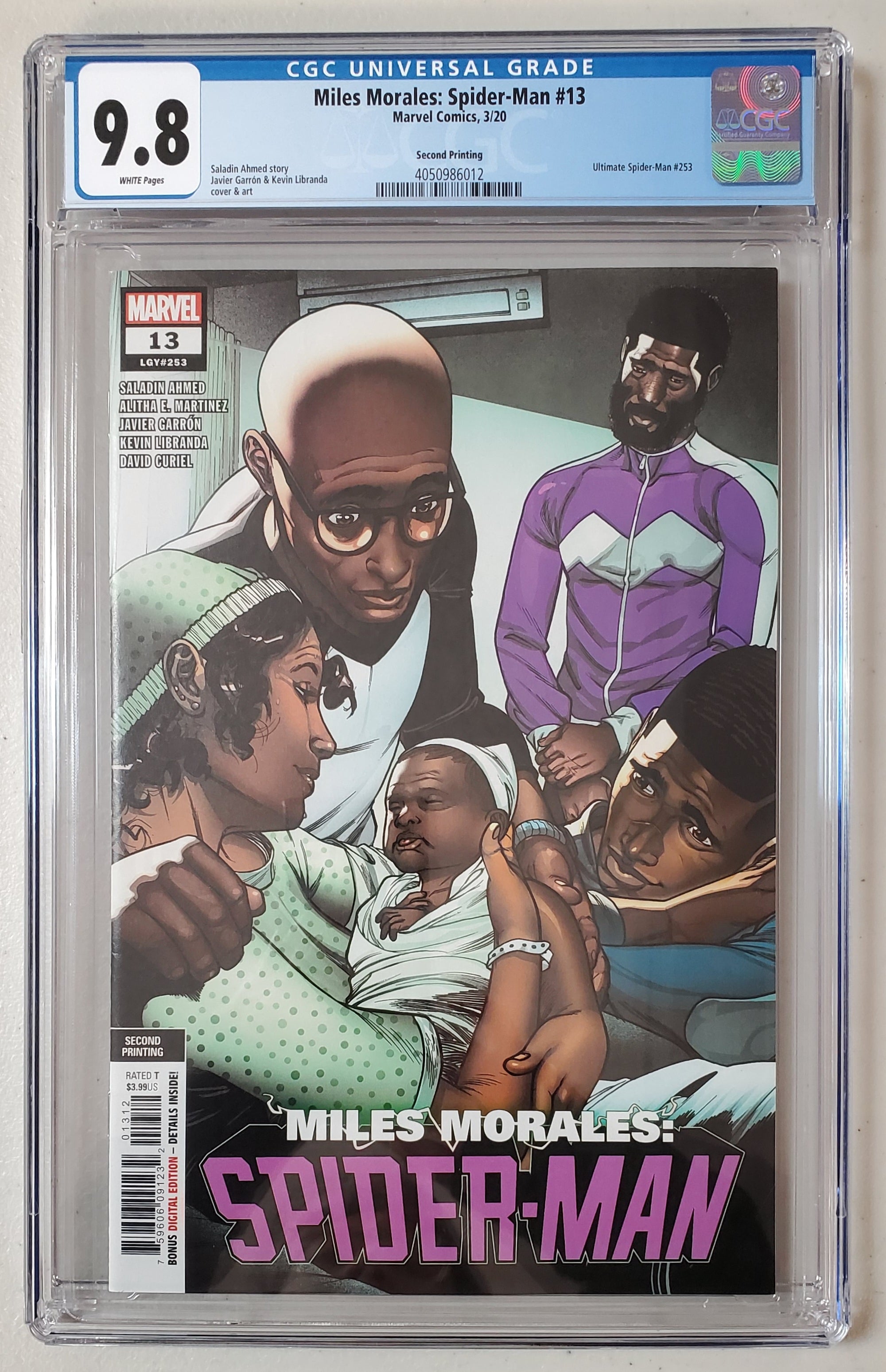 9.8 CGC MILES MORALES SPIDER-MAN #13 2ND PRINT (1ST APP BILLIE
