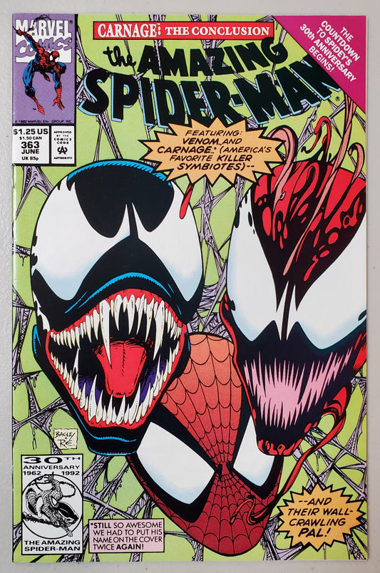 AMAZING SPIDER-MAN #363 1992 (3RD APP CARNAGE) COMIC BOOK MARVEL COMICS   