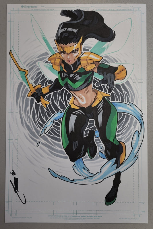 PEARL PANGAN WAVE ORIGINAL BY EDWIN HUANG comic books MARVEL COMICS   