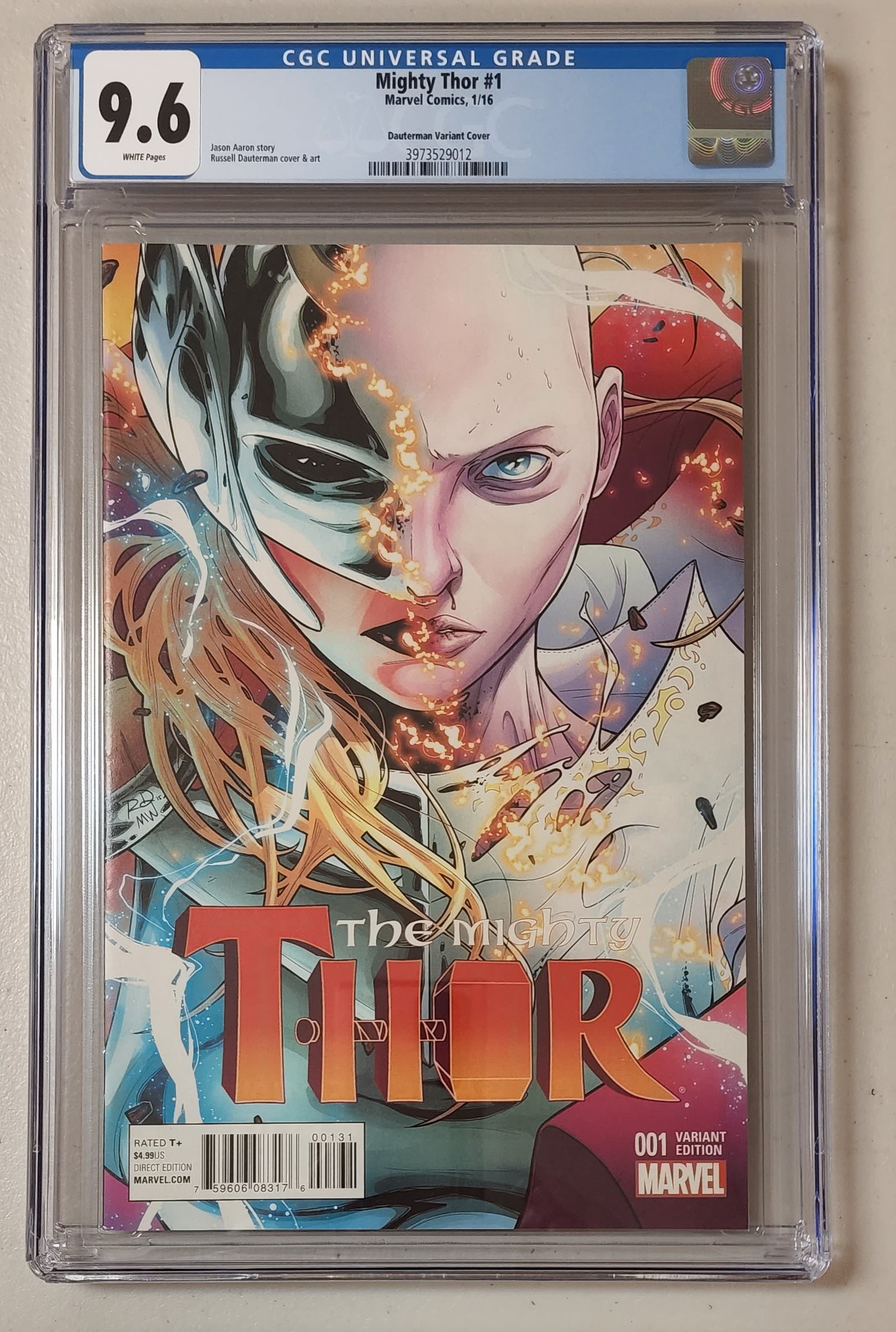 9.6 CGC MIGHTY THOR #1 1:20 DAUTERMAN VARIANT [3973529012] comic MARVEL COMICS   