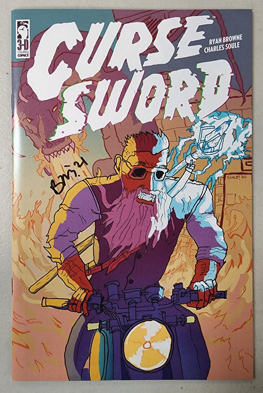 CURSE SWORD #1 (CURSE WORDS) SIGNED BY RYAN BROWNE (LTD TO 500)