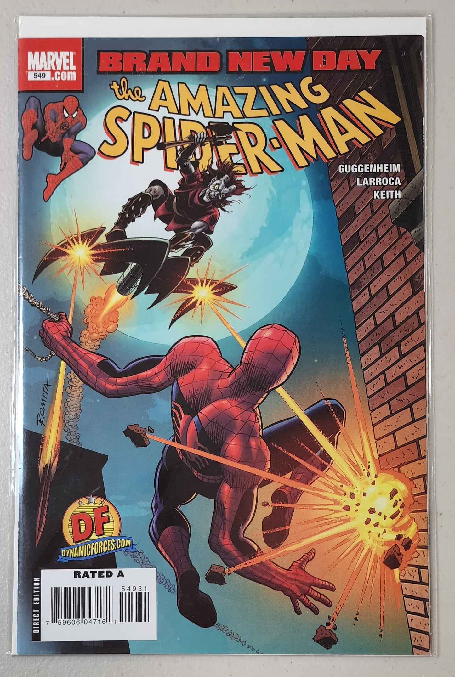 AMAZING SPIDER-MAN #549 DF DYNAMIC FORCES SEALED WITH COA  MARVEL COMICS   