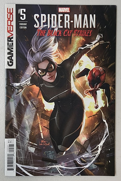 SPIDER-MAN BLACK CAT #5 1:25 INHYUK LEE VARIANT *DMG* comic book MARVEL COMICS   