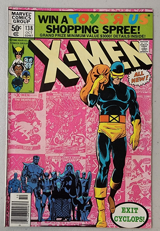 X-MEN #138 NEWSSTAND 1980 X-Men MARVEL COMICS   