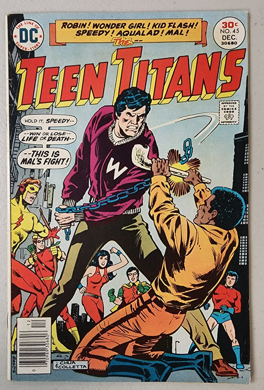 TEEN TITANS #45 1976 1ST KAREN BEECHER comic book DC COMICS   