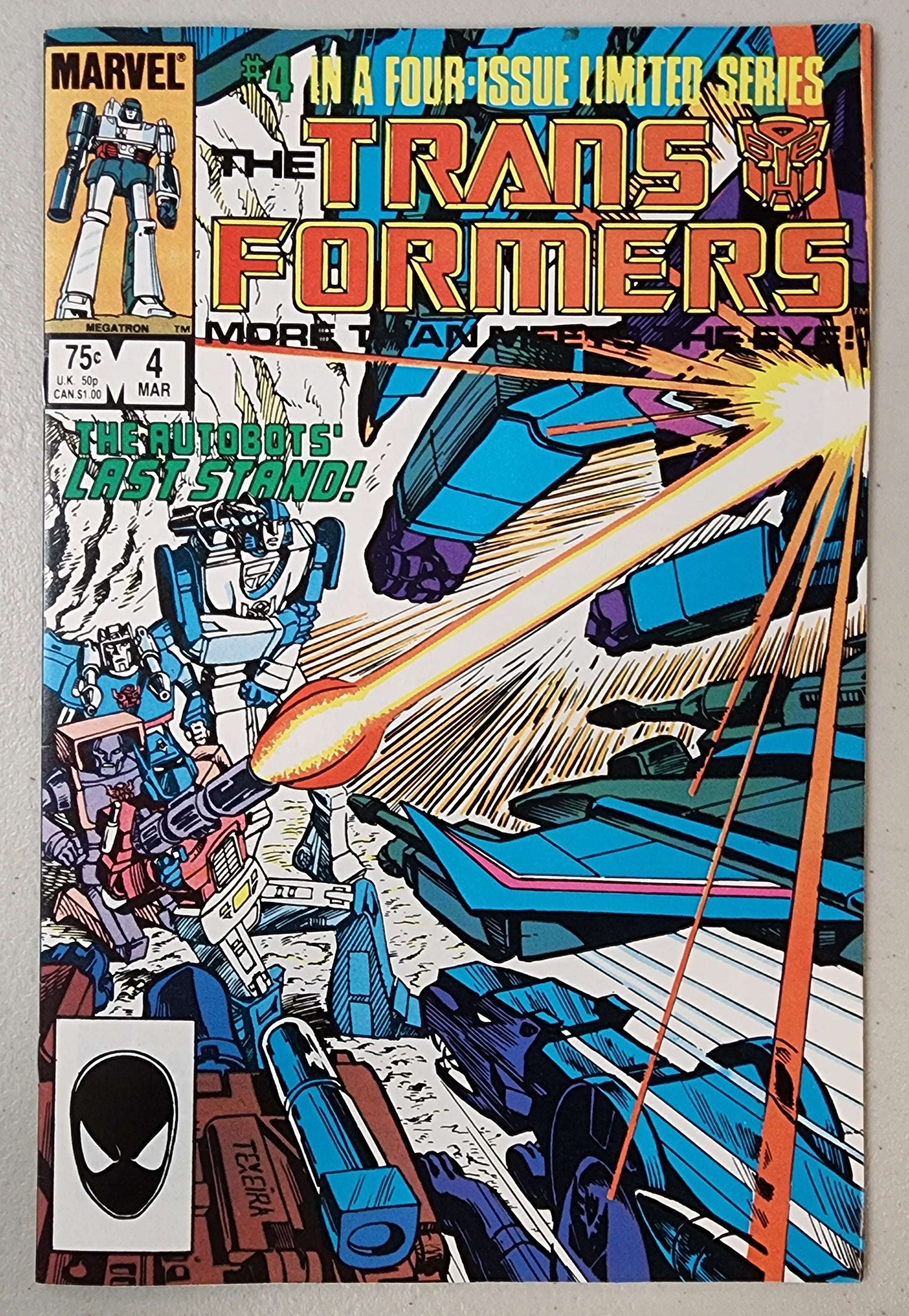 TRANSFORMERS MORE THAN MEETS THE EYE #4 (1ST APP SHOCKWAVE) 1985