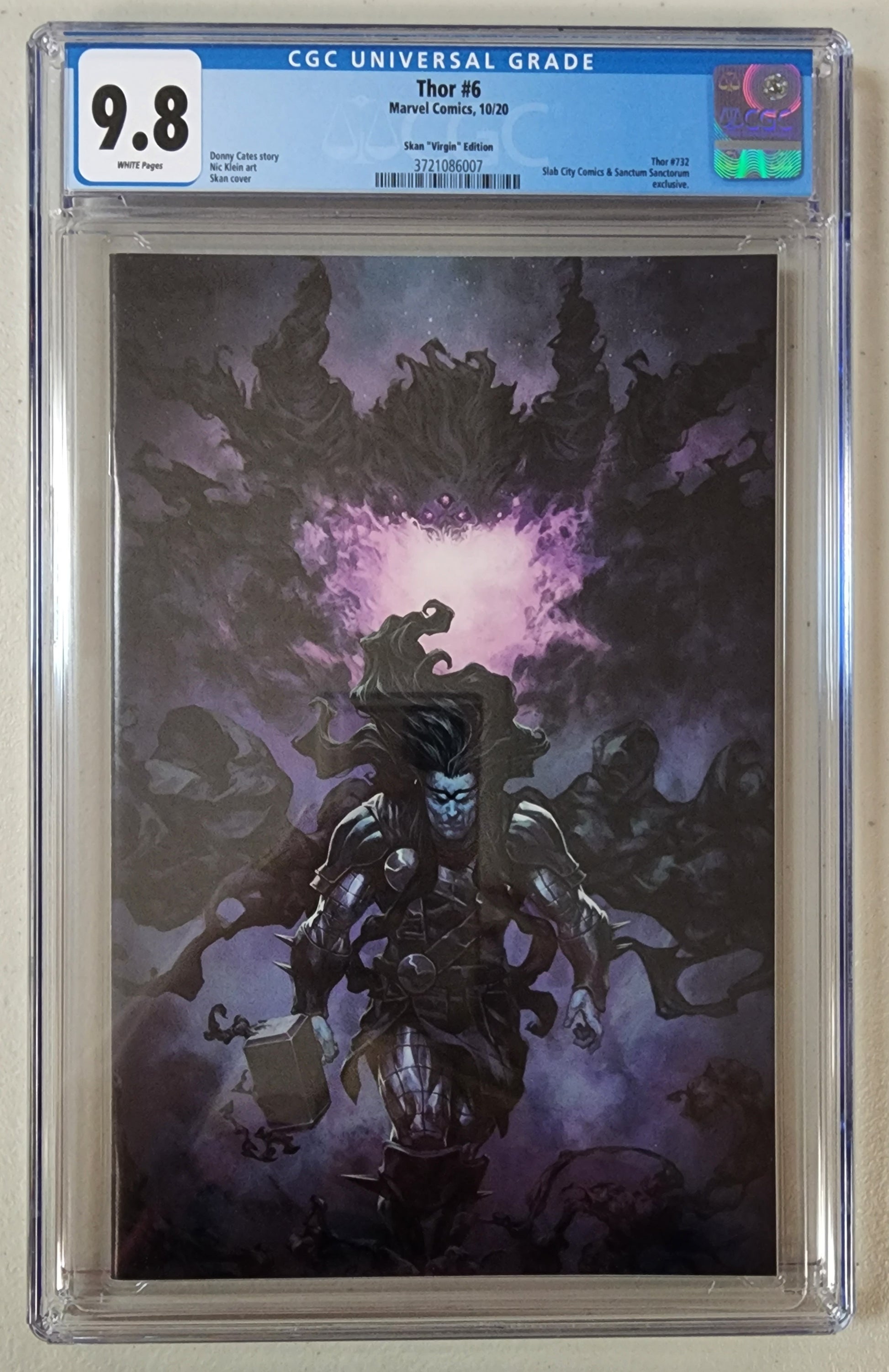 9.8 CGC THOR #6 SKAN SRISUWAN BLACK WINTER VIRGIN VARIANT [3721086007] Thor MARVEL COMICS   