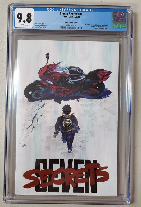 9.8 CGC SEVEN SECRETS #1 FRANY AKIRA HOMAGE FOIL TRADE DRESS VARIANT [3721094024] comic book BOOM! STUDIOS   