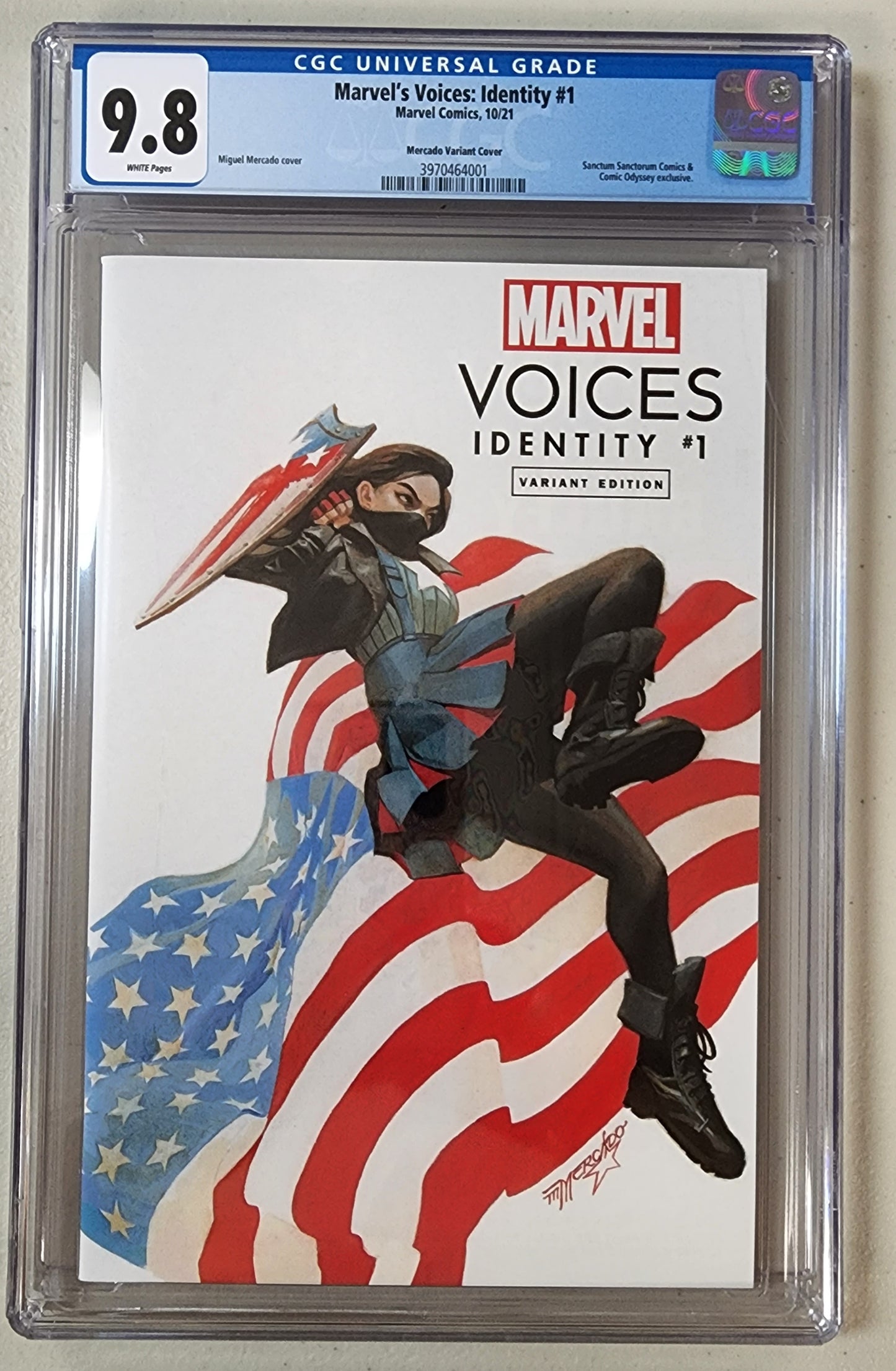 9.8 CGC MARVELS VOICES IDENTITY #1 MERCADO VARIANT [3970464001] comic MARVEL COMICS   