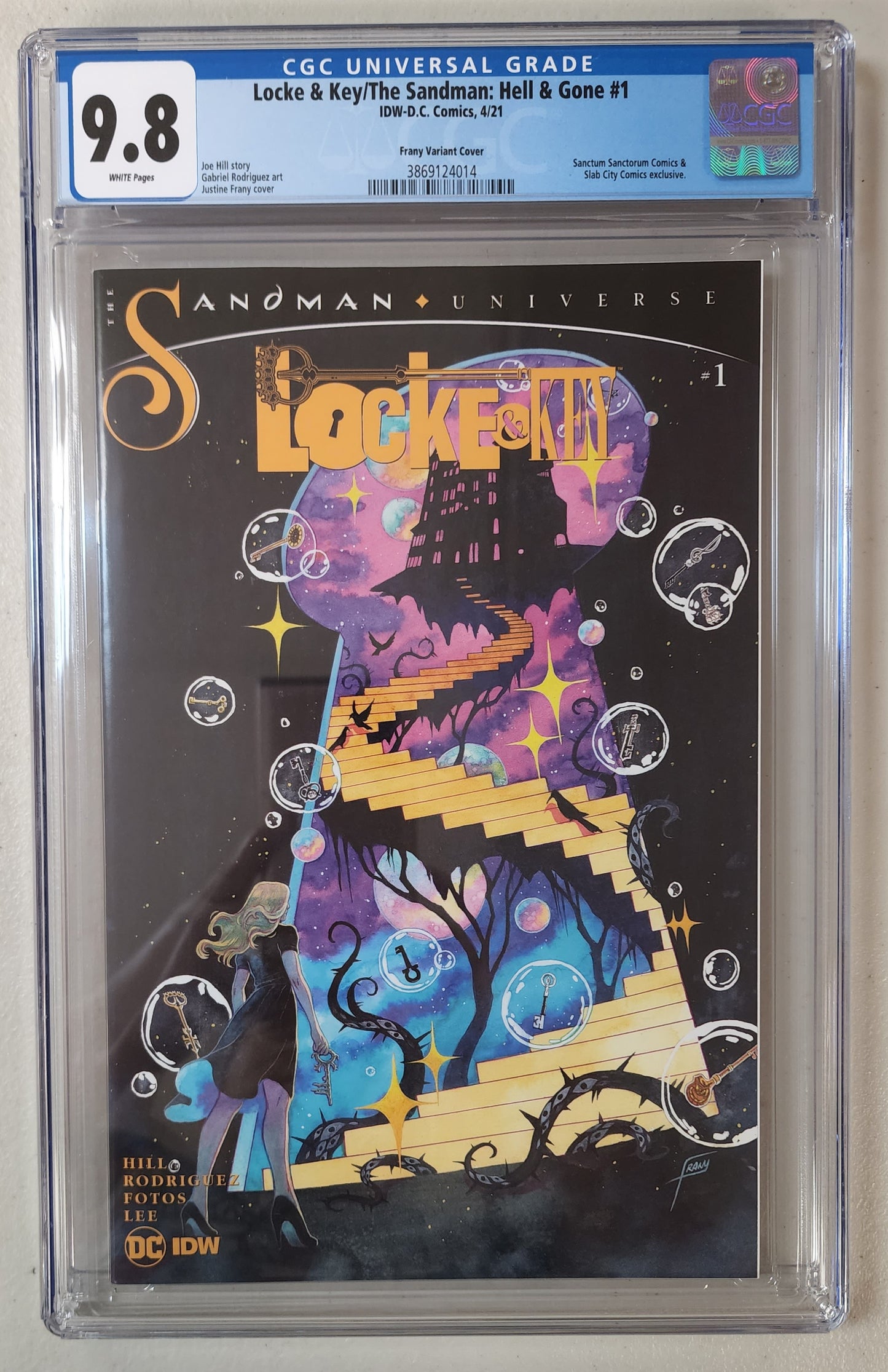 9.8 CGC LOCKE & KEY SANDMAN HELL & GONE #1 FRANY VARIANT [3869124014] comic book IDW PUBLISHING   