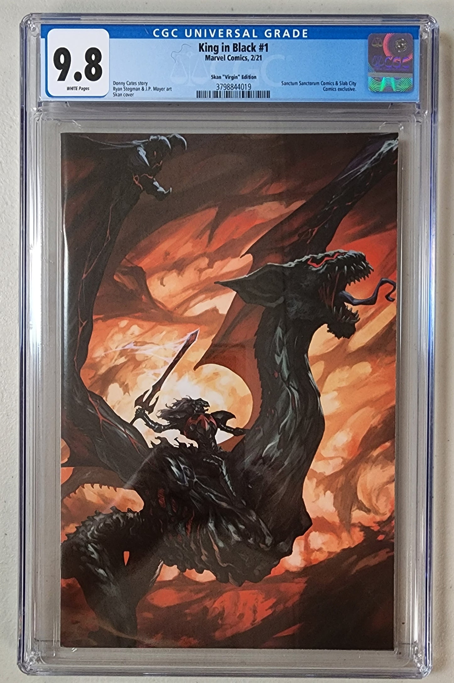 9.8 CGC KING IN BLACK #1 SKAN VIRGIN VARIANT [3798844019] CGC MARVEL COMICS   