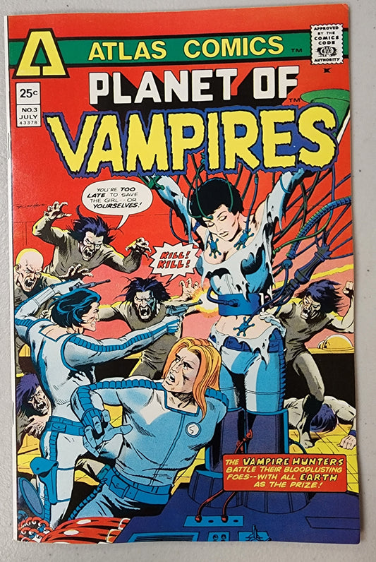 PLANET OF VAMPIRES #3 1975 ATLAS RUSS HEATH comic book ATLAS   