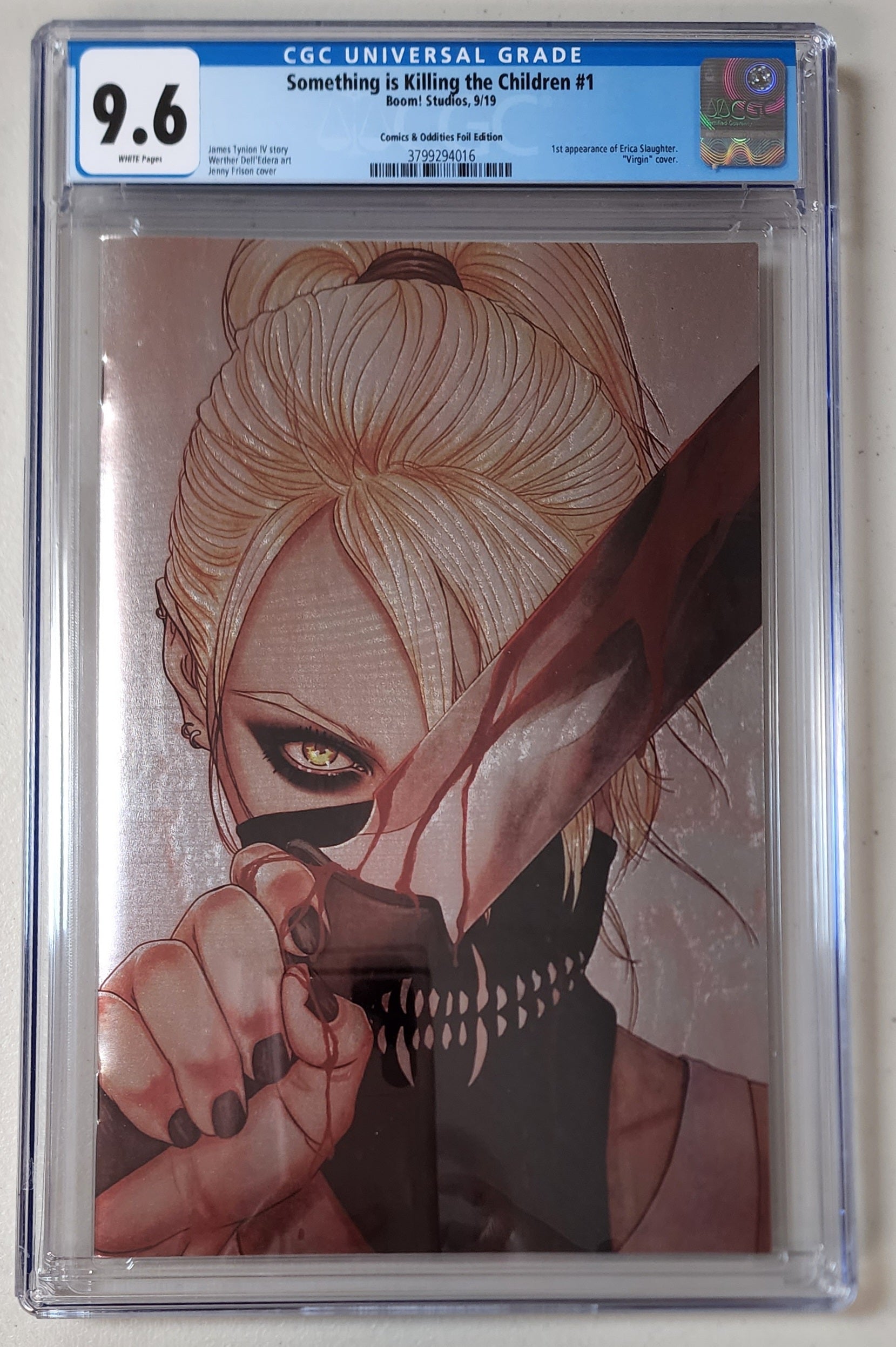 9.6 CGC Something is Killing the Children #1 SSCO Frison Foil Variant 2019 [3799294016] Something is Killing the Children CGC   