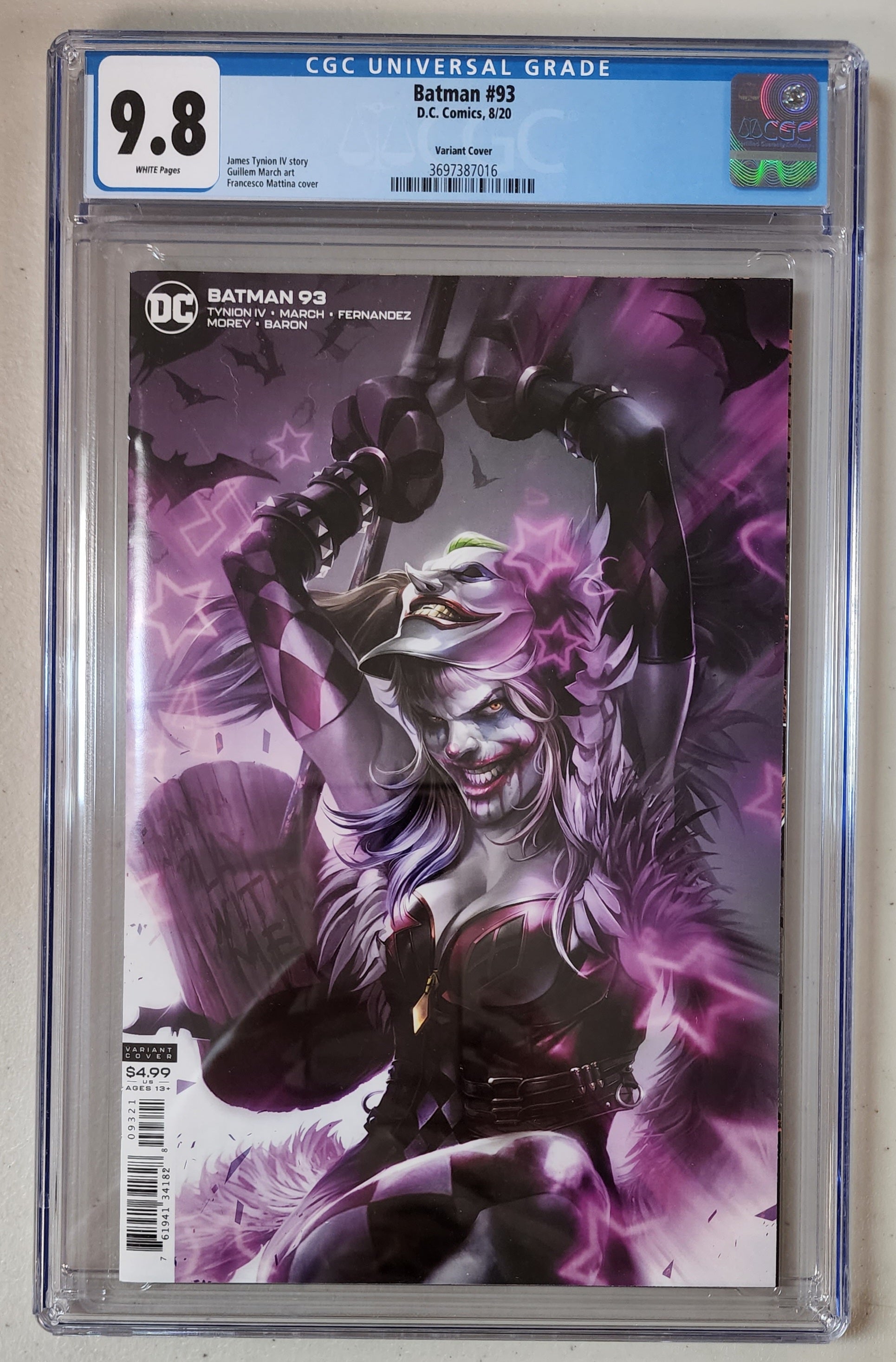 9.8 CGC BATMAN #93 MATTINA VARIANT 2020 [3697387016] comic book DC COMICS   