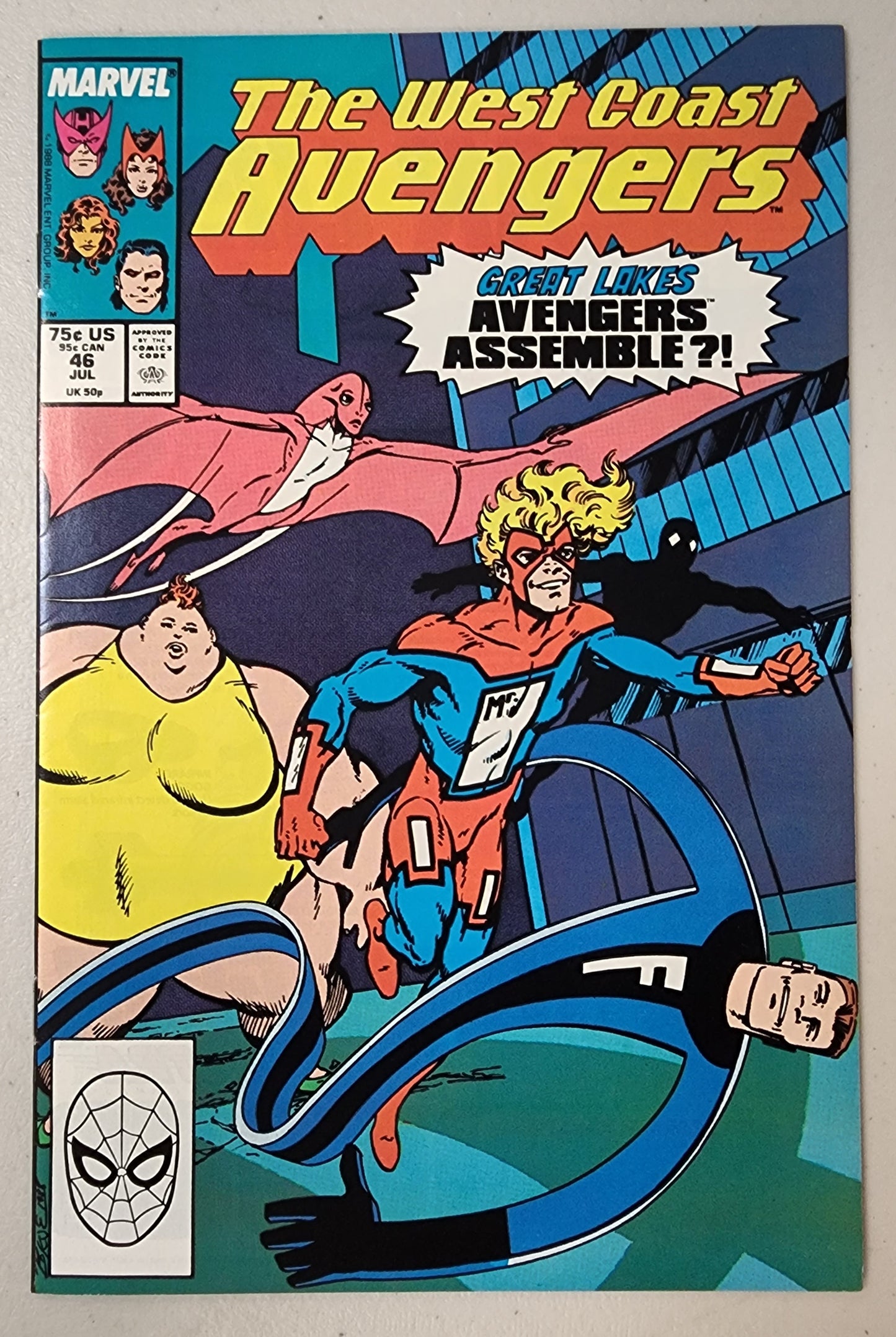 WEST COAST AVENGERS #46 1st GREAT LAKE AVENGERS 1989 comic book MARVEL COMICS   