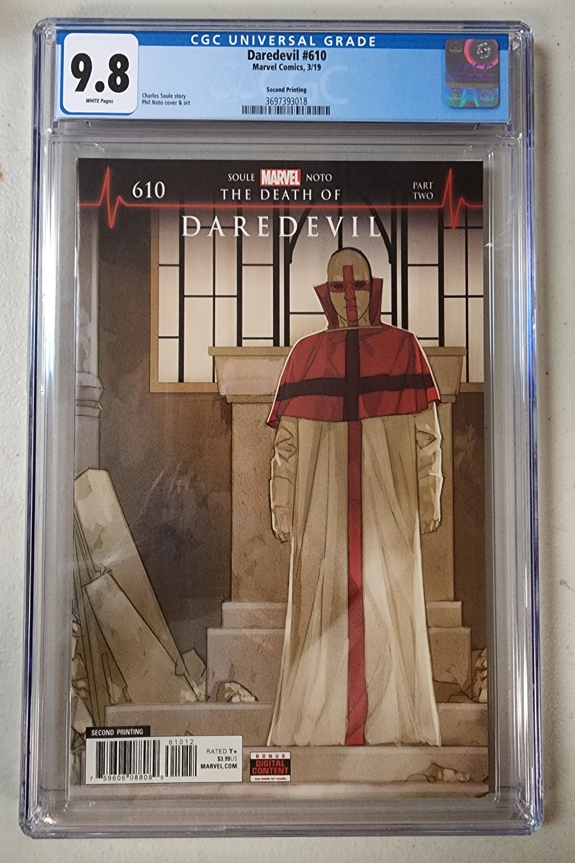 9.8 CGC DAREDEVIL #610 2ND PRINT VARIANT 2019 (1ST APP VIGIL) [3697393018] CGC CGC   