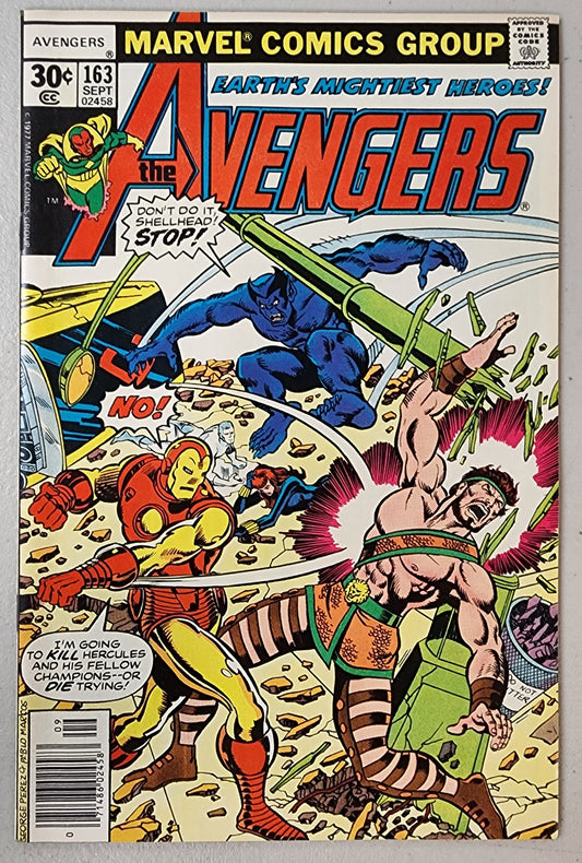 AVENGERS #163 1977 comic book MARVEL COMICS   