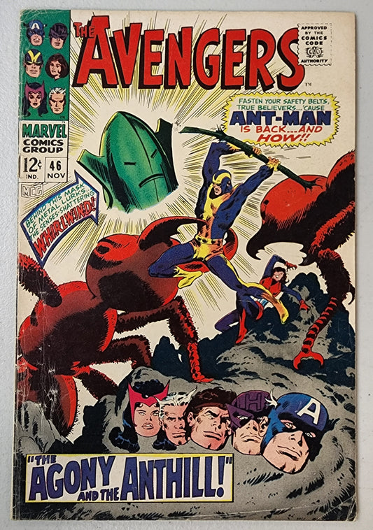 AVENGERS #46 (1ST APP OF WHIRLWIND) 1967