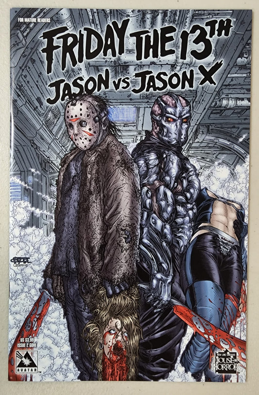 FRIDAY THE 13TH JASON VS JASON X #2 GORE COVER 2006 comic book AVATAR PRESS INC   