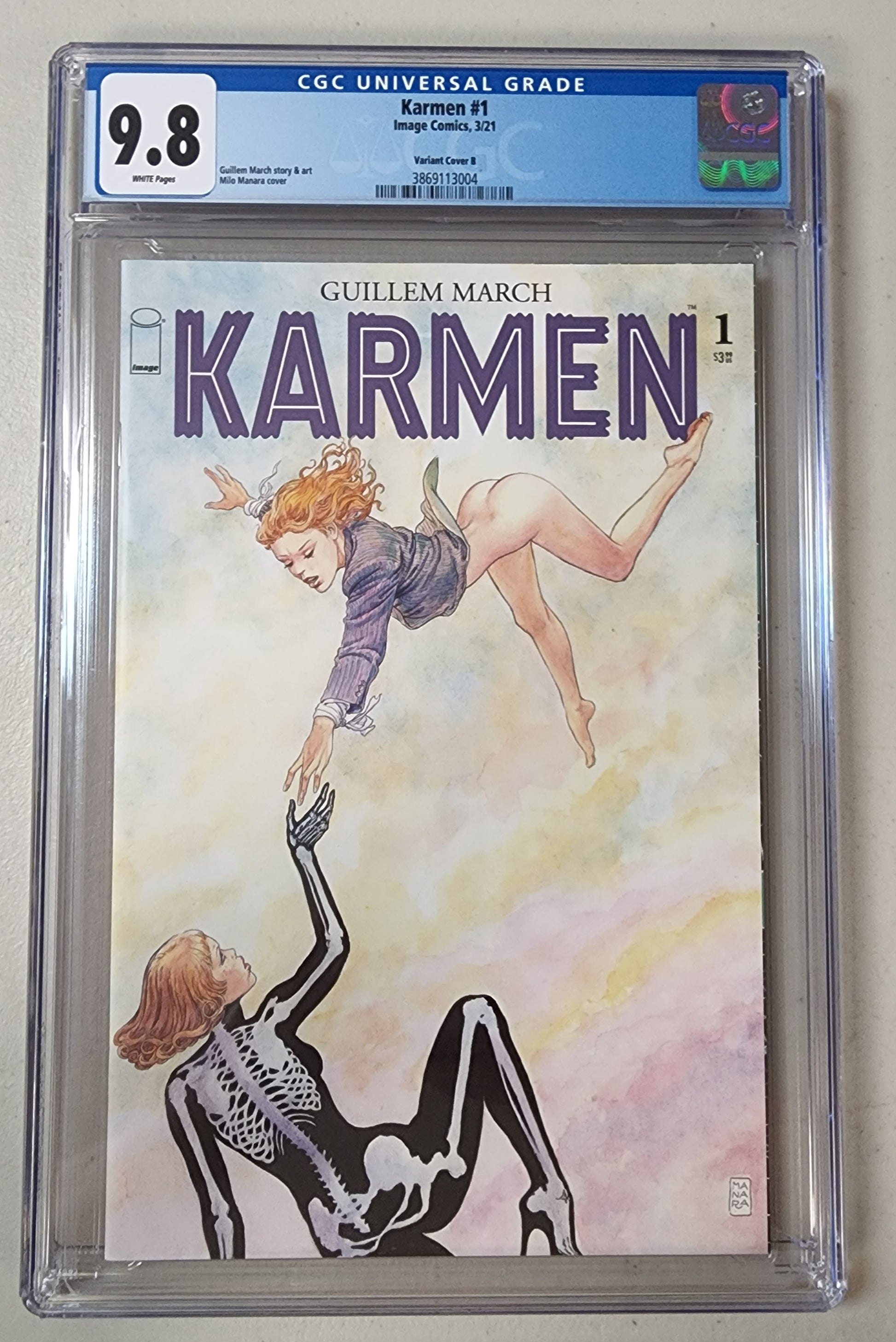 9.8 CGC KARMEN #1 MANARA VARIANT [3869113004] comic IMAGE COMICS   