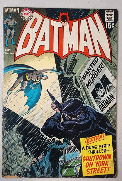 BATMAN #225 1970 NEAL ADAMS comic book DC COMICS   