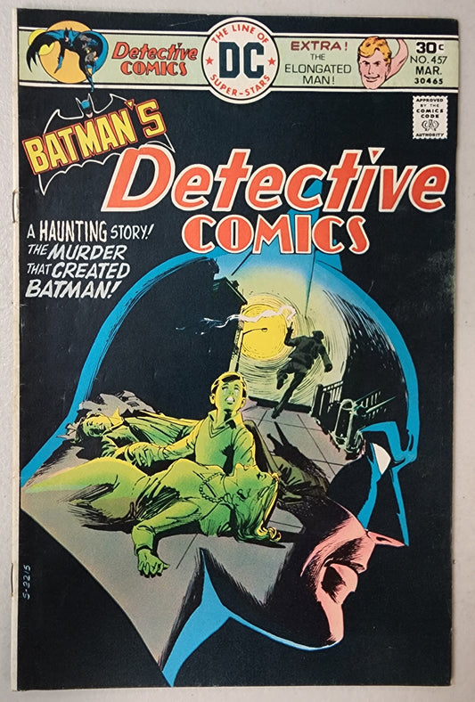 DETECTIVE COMICS #457 1976 ORIGIN RETOLD 1ST LESLEY THOMPKINS comic book DC COMICS   
