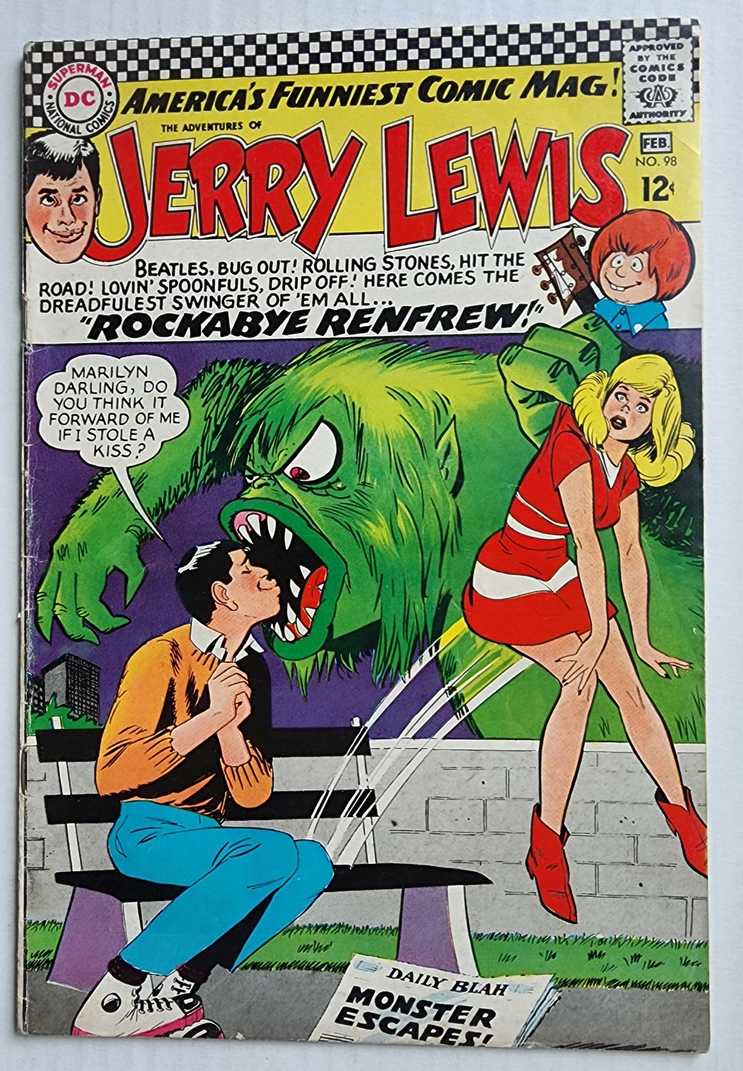 ADVENTURES OF JERRY LEWIS #98 1967