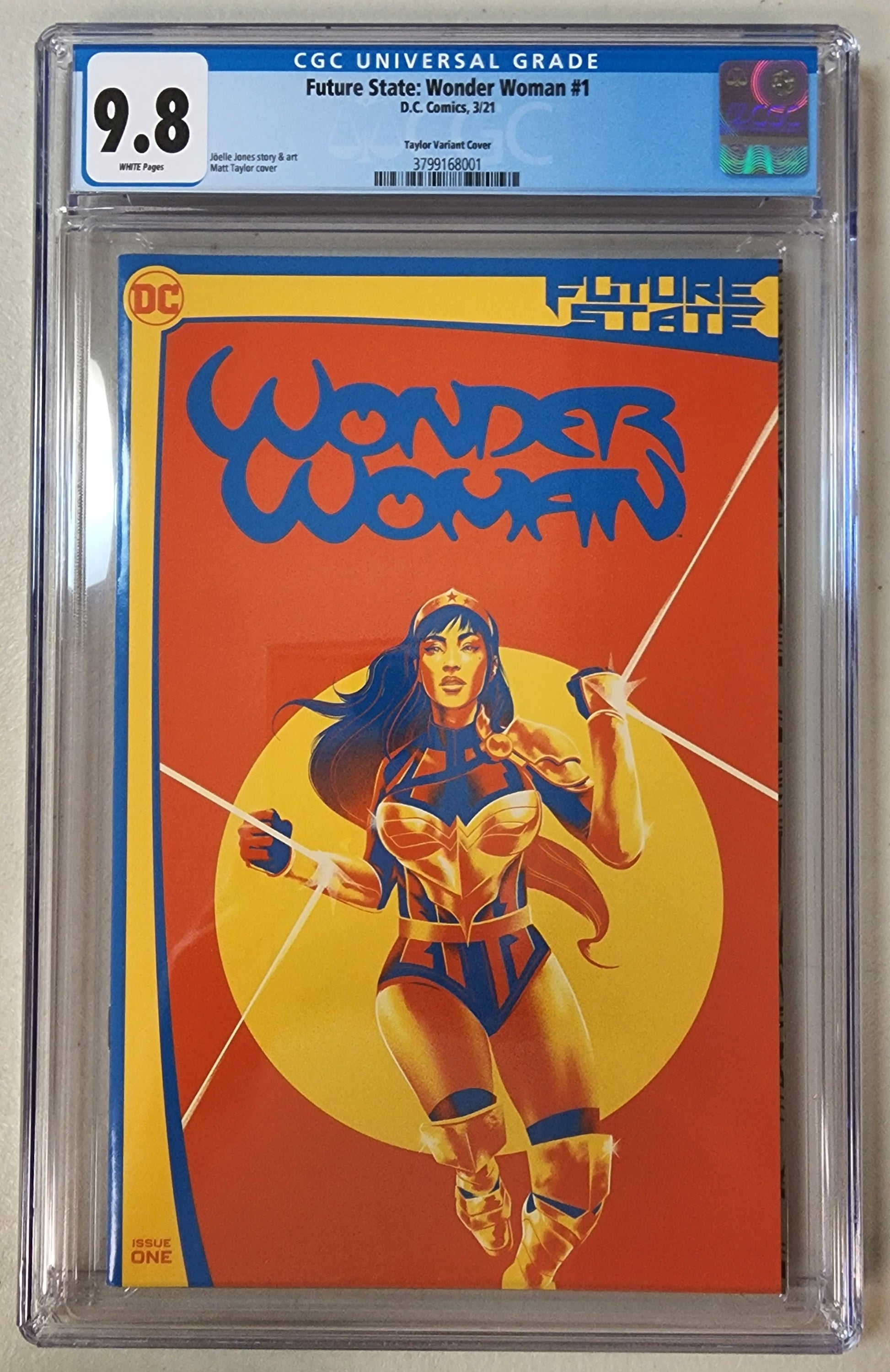 9.8 CGC FUTURE STATE WONDER WOMAN #1 TAYLOR VARIANT YARA FLOR [3799168001] comic book DC COMICS   