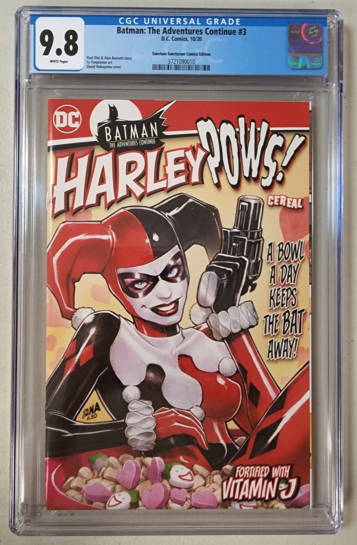 9.8 CGC BATMAN THE ADVENTURES CONTINUE #3 SSCO DAVID NAKAYAMA VARIANT 2020 [3721090010] comic DC COMICS   
