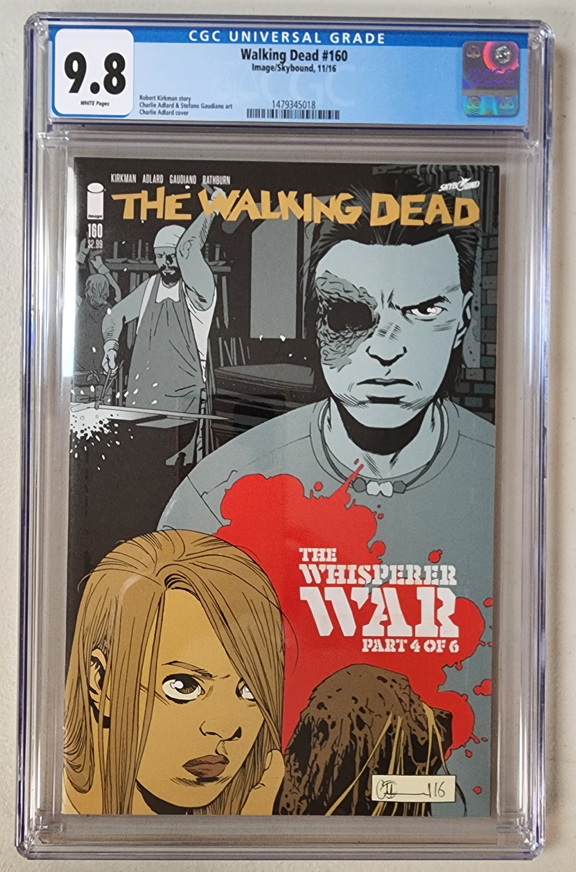 9.8 CGC WALKING DEAD #160 [1479345018] comic book IMAGE COMICS   