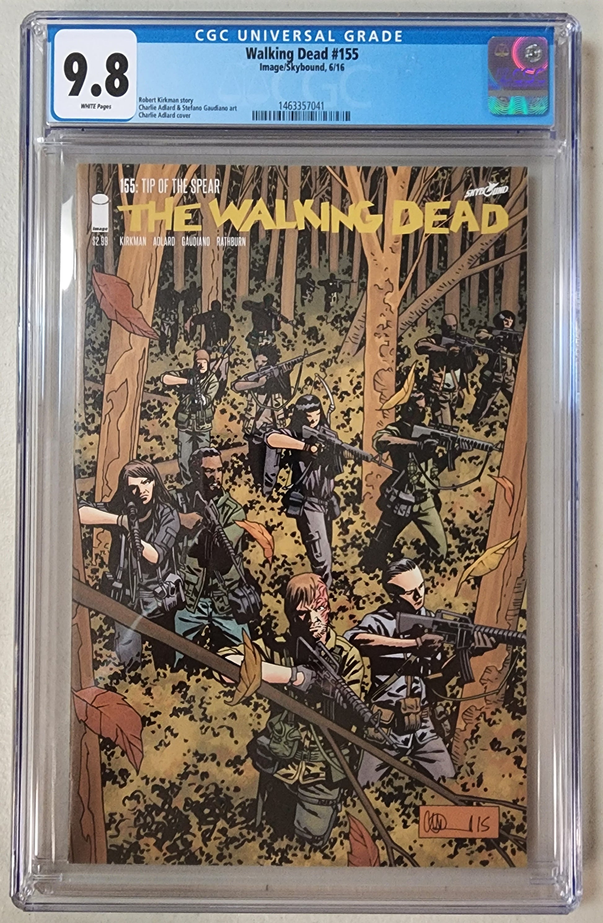 9.8 CGC WALKING DEAD #155 [1463357041] comic book IMAGE COMICS   