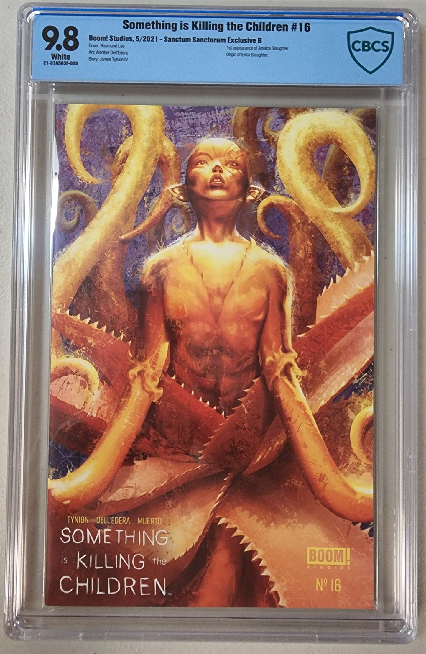 9.8 CBCS SOMETHING IS KILLING THE CHILDREN #16 RAYMUND LEE VARIANT MONSTER [21-37A583F-020]