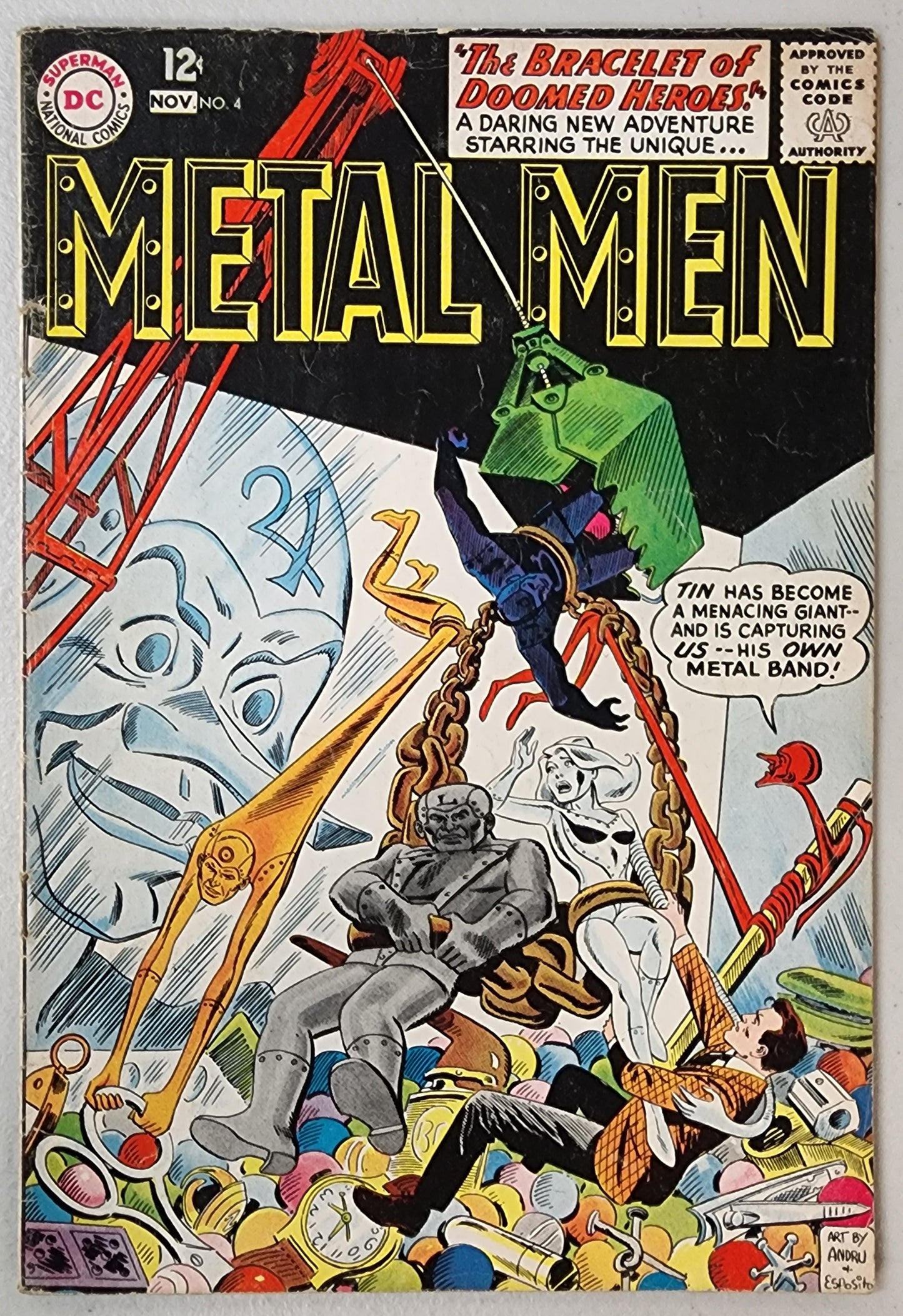 METAL MEN #4 1963 Metal Men DC COMICS   