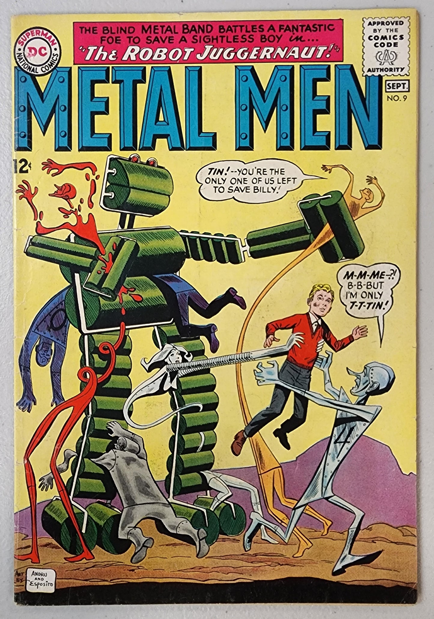 METAL MEN #9 1963 Metal Men DC COMICS   