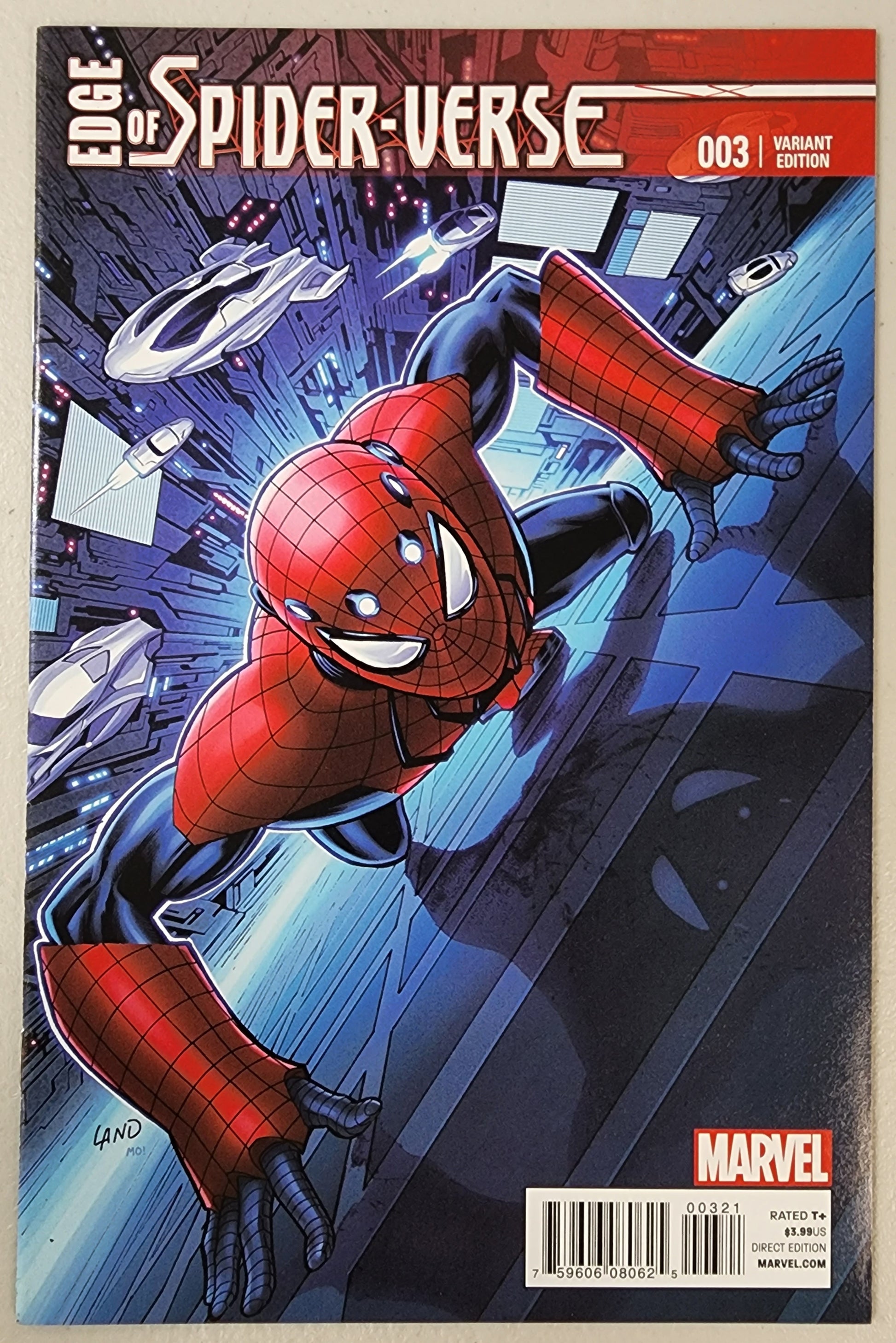 EDGE OF SPIDER-VERSE #3 GREG LAND 1:25 VARIANT 2014 (1ST APP AARON AIKMAN)  MARVEL COMICS   