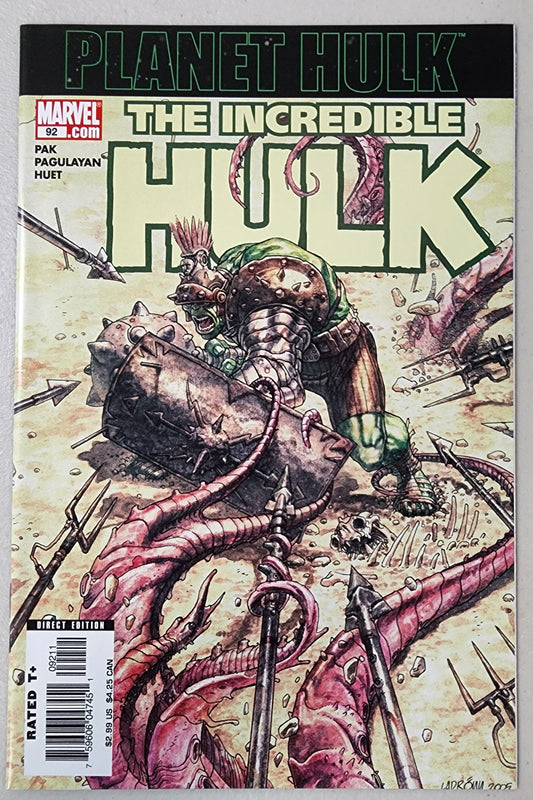 INCREDIBLE HULK #92 (1ST APP MIEK.  PLANET HULK BEGINS) 2006 comic book MARVEL COMICS   