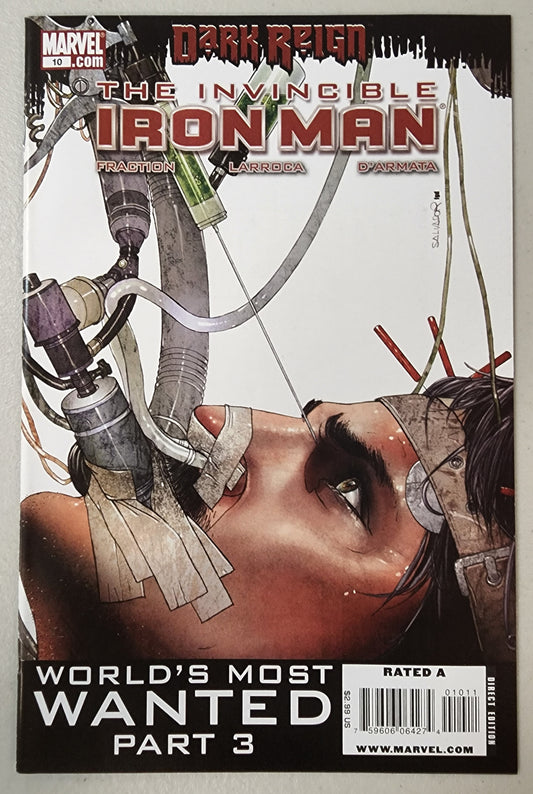 INVINCIBLE IRON MAN #10 (1ST APP RESCUE ARMOR) 2009 comic book MARVEL COMICS   