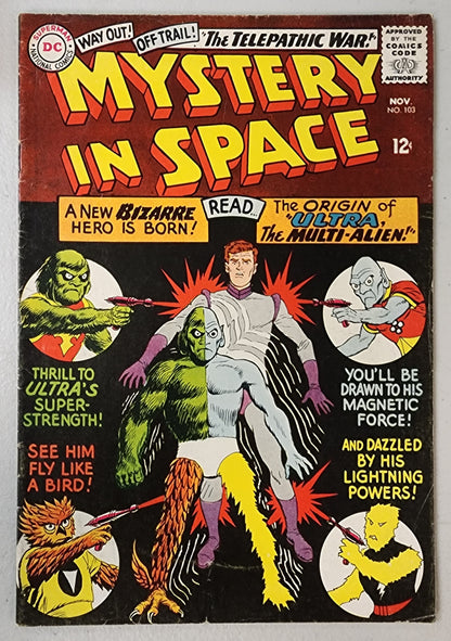 MYSTERY IN SPACE #103 1965 (1ST APP ULTRA MULTI-ALIEN)
