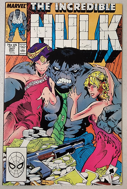 INCREDIBLE HULK #347 (1ST HULK JOE FIXIT. 1ST APP MARLO CHANDLER) 1988 comic book MARVEL COMICS   