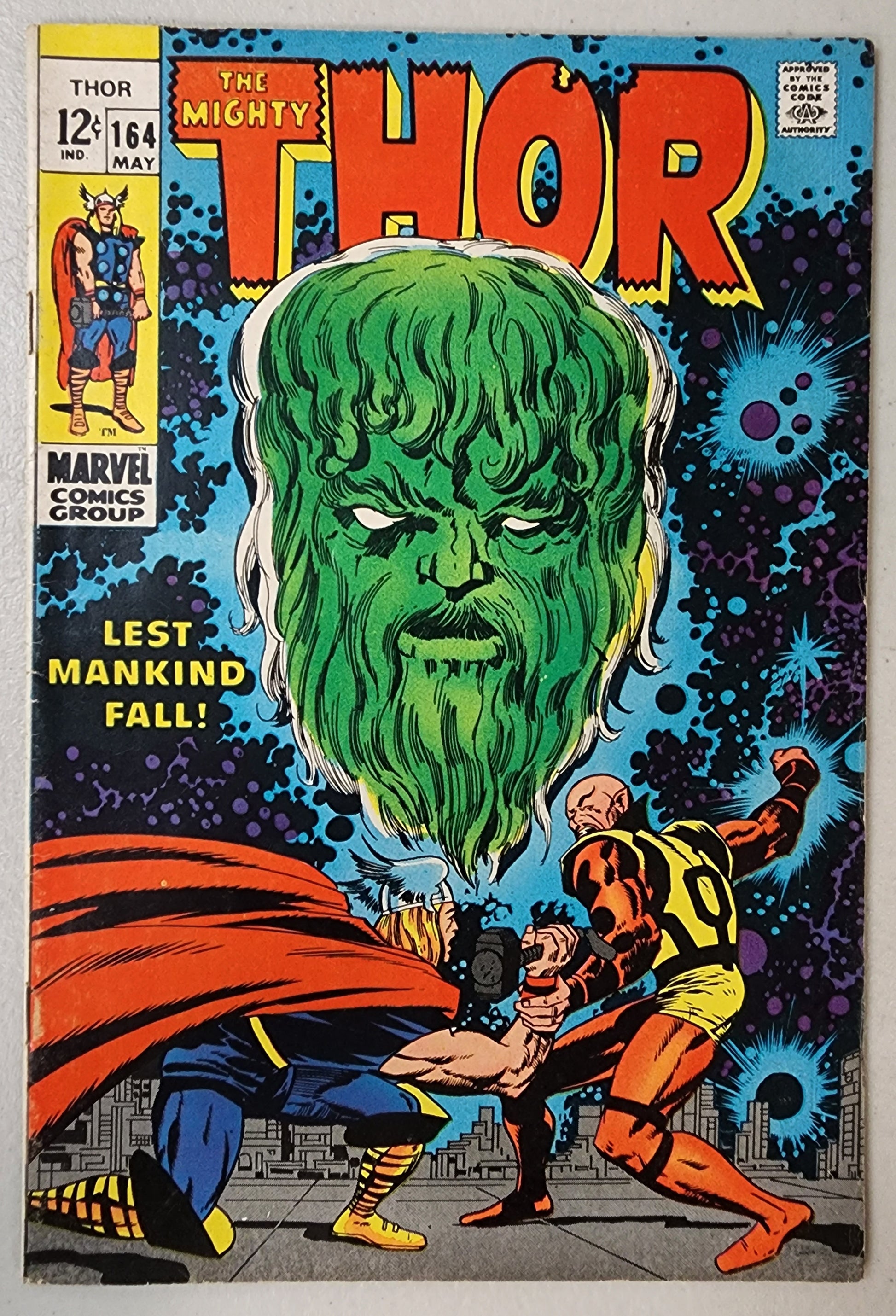 MIGHTY THOR #164 (2ND CAMEO APP HIM) 1969 comic books MARVEL COMICS   