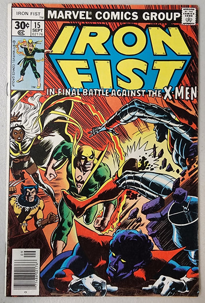 IRON FIST #15 (1ST APP BUSHMASTER) 1977  MARVEL COMICS   