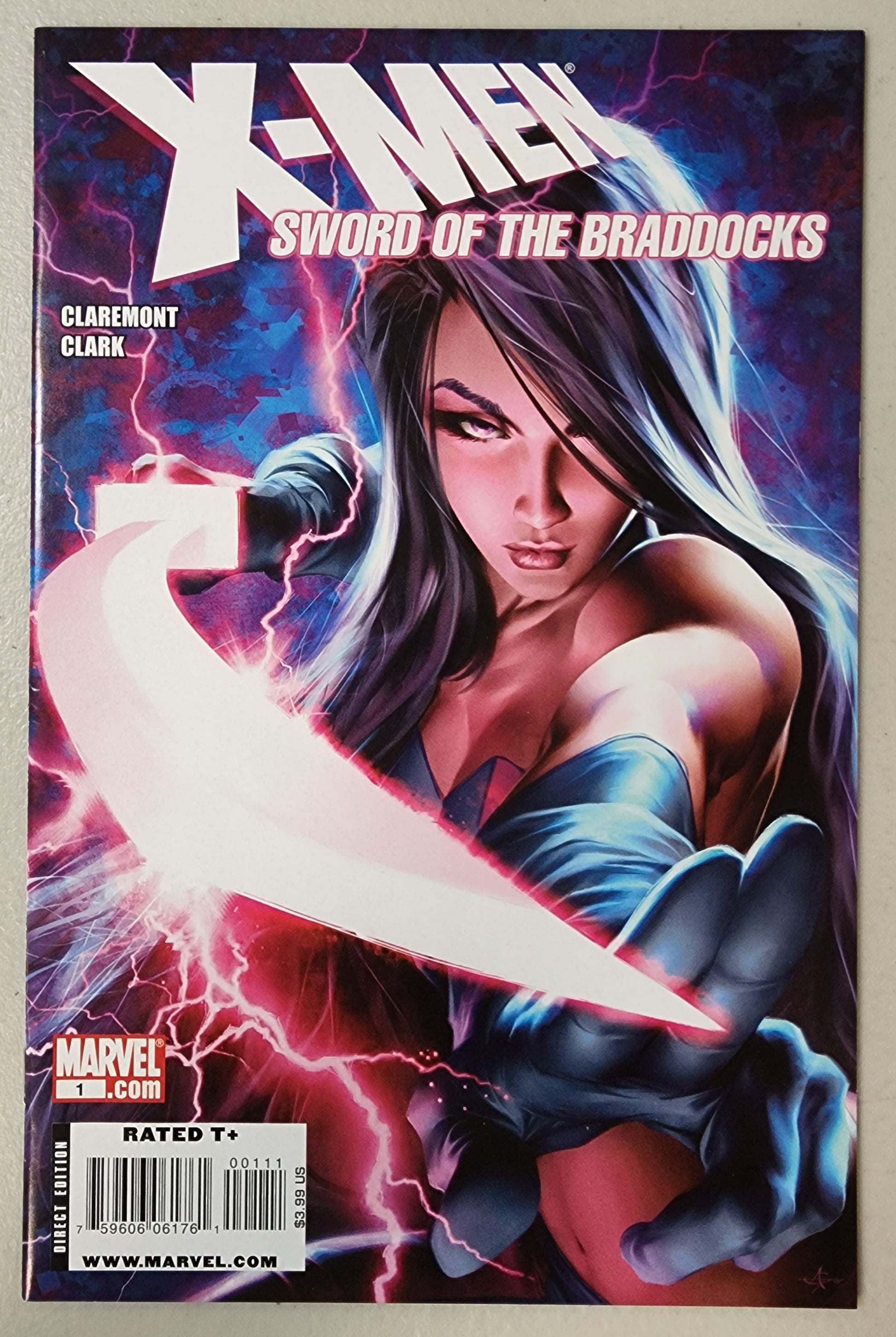 X-MEN SWORD OF THE BRADDOCKS #1 PSYLOCKE ALEX GARNER 2009  MARVEL COMICS   