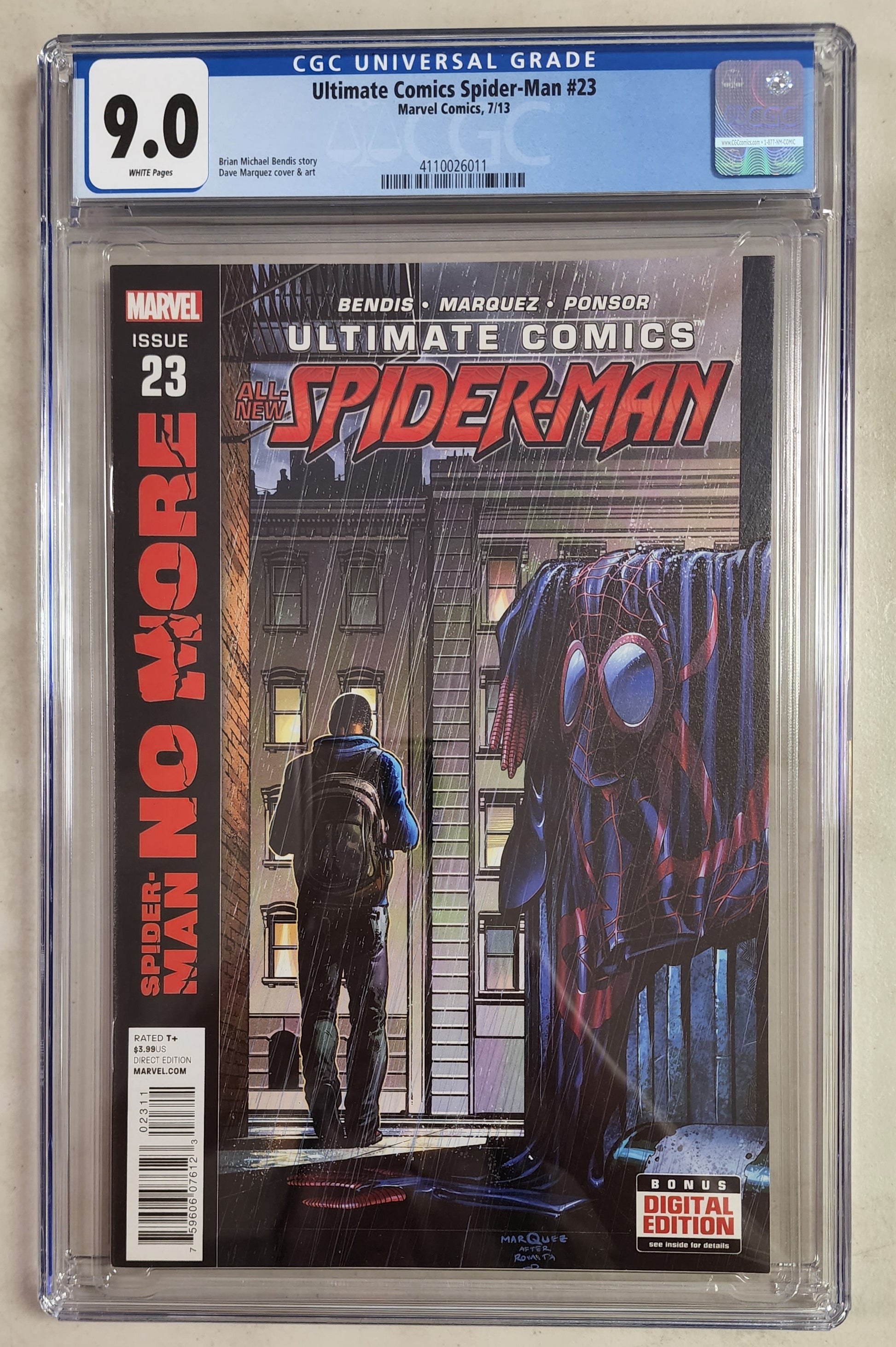 9.0 CGC ULTIMATE COMICS SPIDER-MAN #23 HOMAGE MILES MORALES 2013 [4110026011] Ultimate Comics Spider-Man MARVEL COMICS   