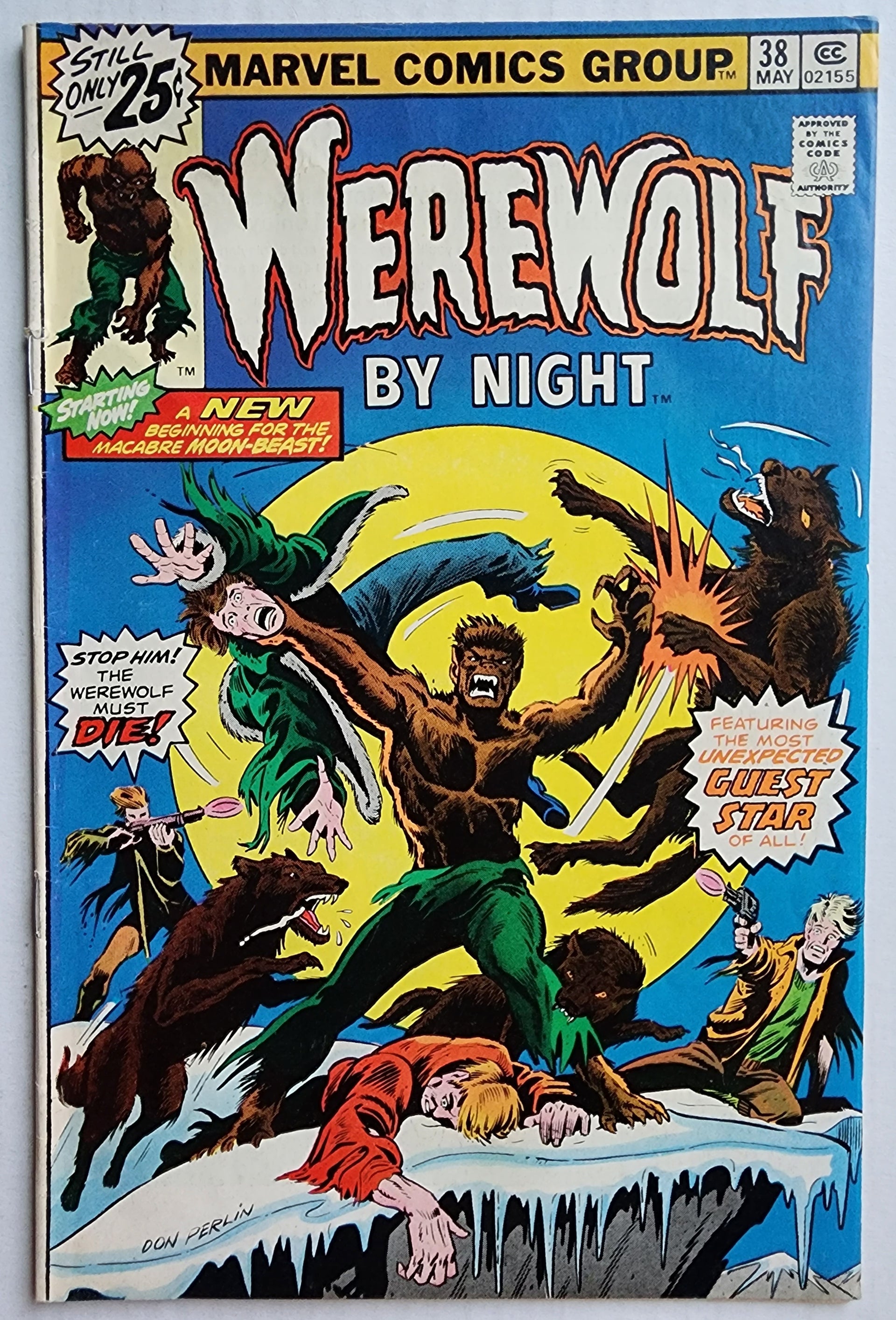 VINTAGE 1976 Marvel Werewolf by Night Man Thing Framed 12x12